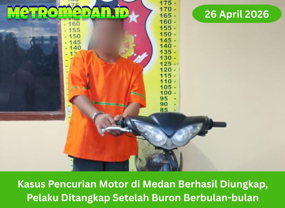 Kasus pencurian motor di Medan terungkap, polisi tangkap pelaku dan dalami jaringan penadah untuk menjaga keamanan warga.