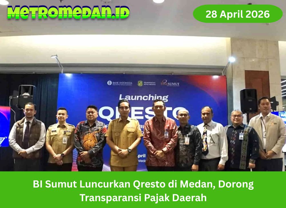 BI Sumut meluncurkan Qresto di Medan, sistem pajak digital berbasis QR untuk tingkatkan transparansi, efisiensi, dan pendapatan daerah secara real-time.