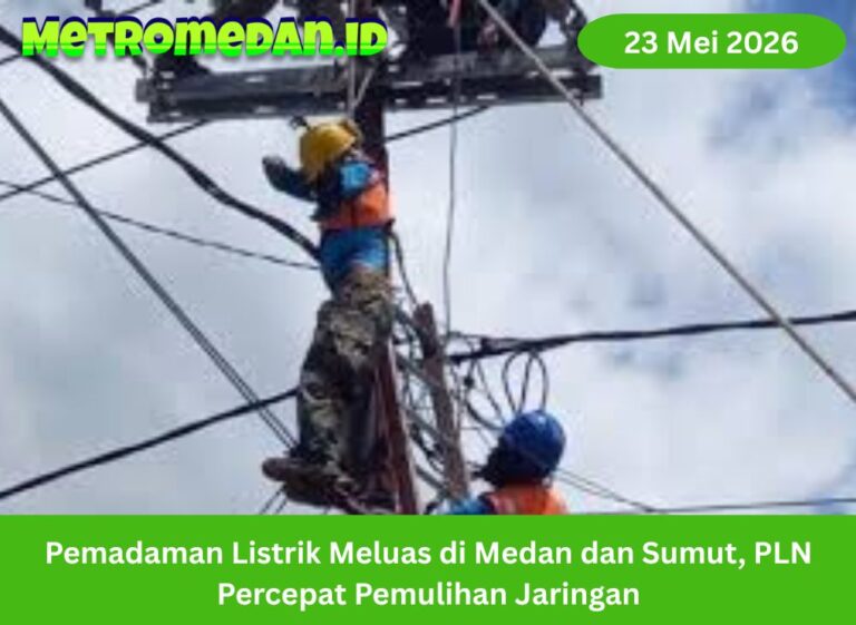 Pemadaman Listrik Meluas di Medan dan Sumut, PLN Percepat Pemulihan Jaringan
