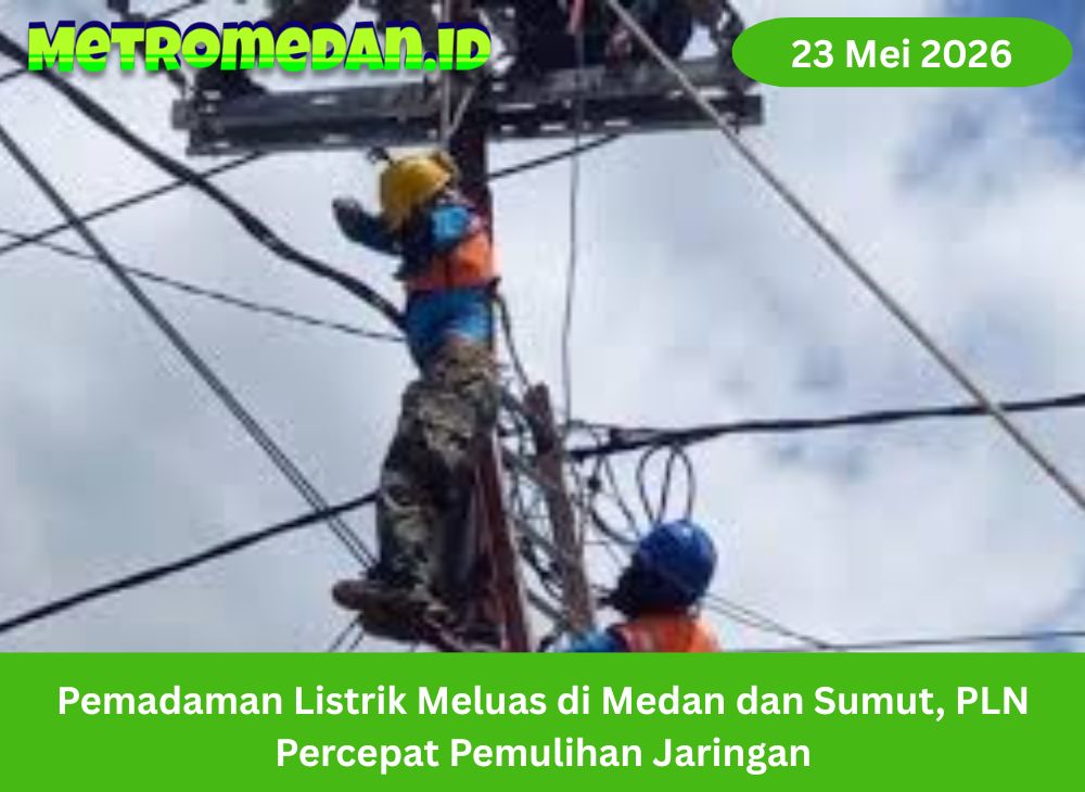Pemadaman listrik meluas di Medan dan Sumut, PLN percepat pemulihan jaringan terdampak cuaca ekstrem agar aktivitas warga kembali normal bertahap.