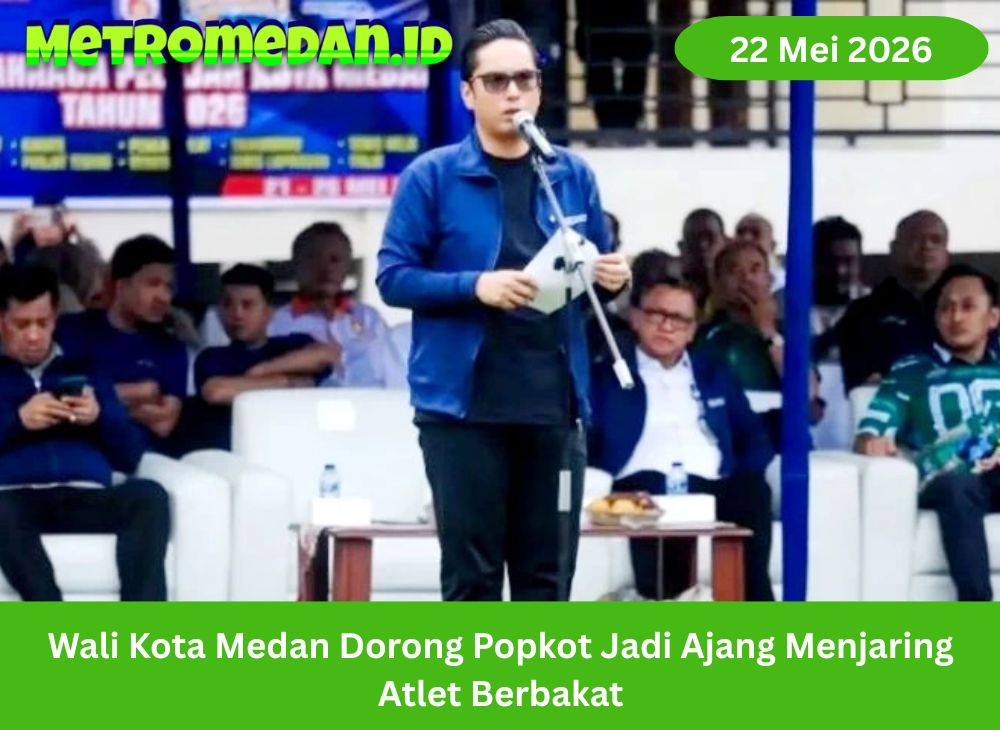 Wali Kota Medan dorong Popkot jadi ajang menjaring atlet berbakat sekaligus wadah pembinaan pelajar berprestasi dan sportif.