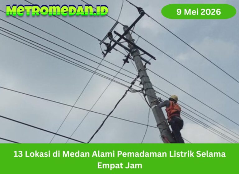 13 Lokasi di Medan Alami Pemadaman Listrik Selama Empat Jam