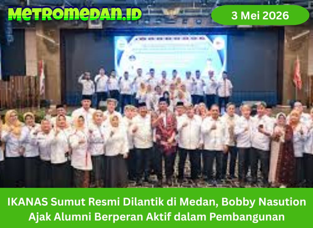 Pelantikan IKANAS Sumut di Medan dihadiri Bobby Nasution, tekankan peran alumni dalam pembangunan dan kolaborasi daerah.