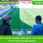Rico Waas pimpin gotong royong di Stadion Teladan jelang AFF U-19 2026. Medan siapkan venue, keamanan, dan akses penonton.
