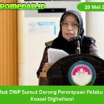 Penasihat DWP Sumut mendorong perempuan pelaku UMKM menguasai digitalisasi agar usaha berkembang, pasar meluas, dan daya saing meningkat.