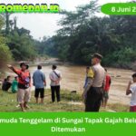Pemuda dilaporkan tenggelam di Sungai Tapak Gajah, Medan. Tim gabungan bersama warga masih melakukan pencarian di sekitar lokasi.