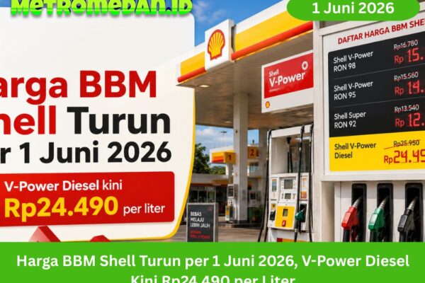 Harga BBM Shell turun per 1 Juni 2026, V-Power Diesel kini Rp24.490 per liter. Simak dampaknya bagi konsumen dan tren harga BBM nonsubsidi.