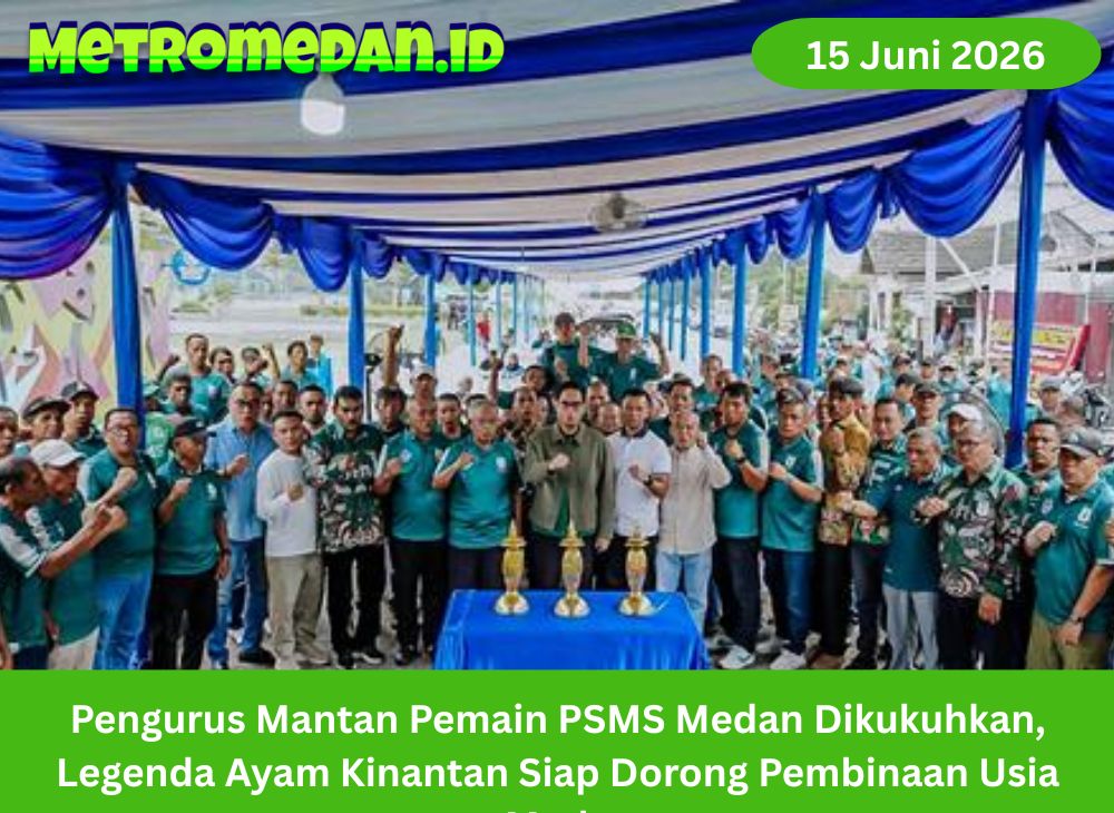 Pengurus Mantan Pemain PSMS Medan resmi dikukuhkan, para legenda Ayam Kinantan siap dorong pembinaan usia muda dan kebangkitan sepak bola Medan.