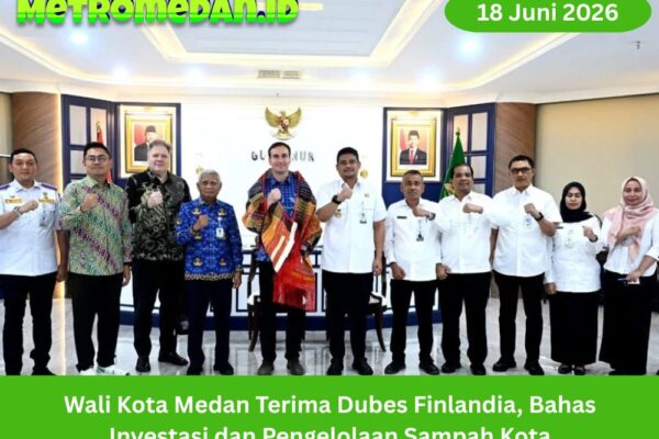 Wali Kota Medan Rico Waas menerima Dubes Finlandia untuk membahas peluang investasi, teknologi kota, dan pengelolaan sampah berkelanjutan.