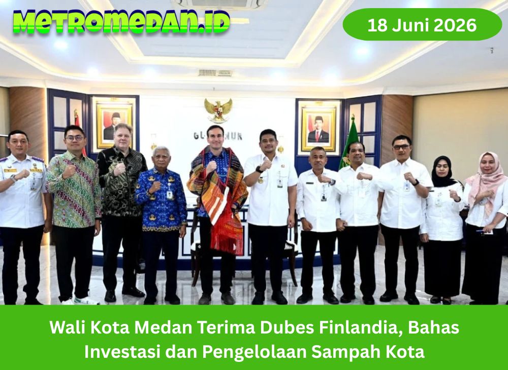 Wali Kota Medan Rico Waas menerima Dubes Finlandia untuk membahas peluang investasi, teknologi kota, dan pengelolaan sampah berkelanjutan.