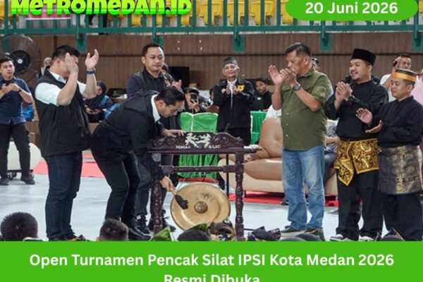 Open Turnamen Pencak Silat IPSI Kota Medan 2026 resmi dibuka sebagai ajang pembinaan atlet muda dan pelestarian budaya bela diri Indonesia.