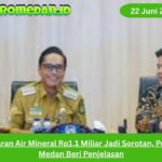 Pemkot Medan menjelaskan anggaran air mineral Rp1,1 miliar yang jadi sorotan publik, disebut sebagai pagu untuk kegiatan pemerintahan setahun.