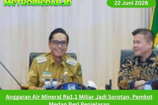 Pemkot Medan menjelaskan anggaran air mineral Rp1,1 miliar yang jadi sorotan publik, disebut sebagai pagu untuk kegiatan pemerintahan setahun.