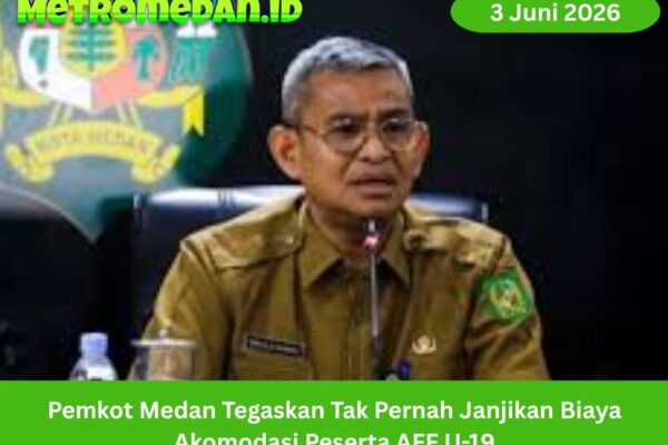 Pemkot Medan membantah janji biayai akomodasi peserta AFF U-19 dan menegaskan fokus pada pembenahan Stadion Teladan.
