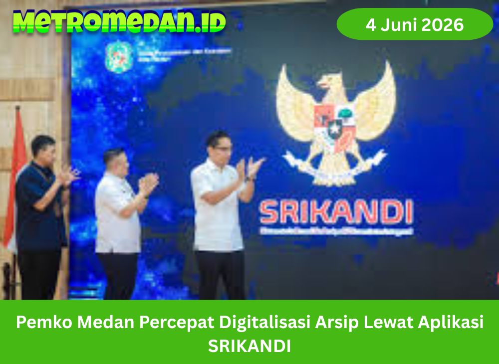 Pemko Medan luncurkan SRIKANDI untuk mempercepat digitalisasi arsip, menata administrasi, dan meningkatkan pelayanan publik.