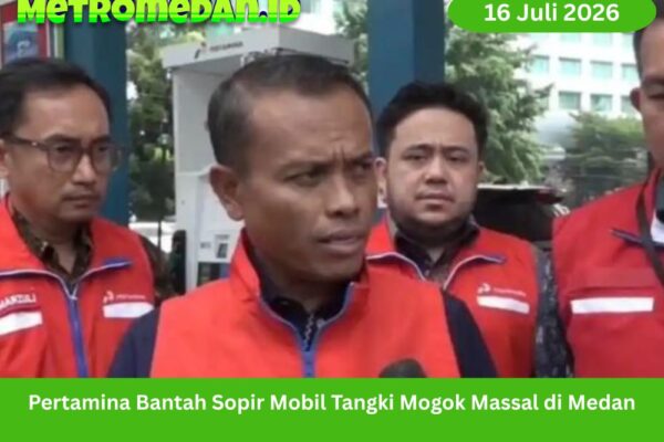 Pertamina membantah kabar sopir mobil tangki mogok massal di Medan dan memastikan stok serta distribusi BBM tetap aman dan segera normal.