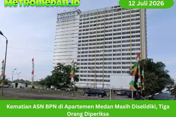 Polisi menyelidiki kematian ASN BPN Nias Utara di Apartemen Skyview Medan. Tiga orang diperiksa untuk mengungkap kronologi kejadian.