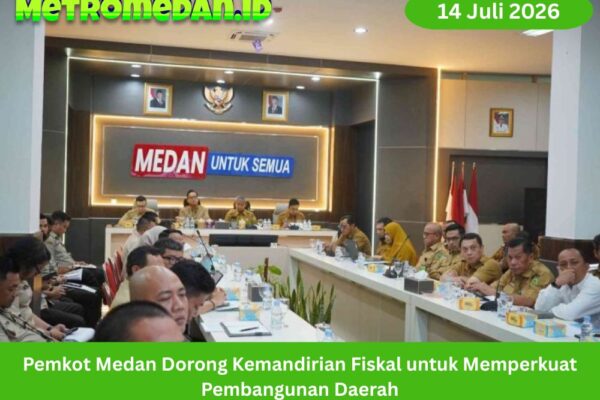 Pemkot Medan mendorong kemandirian fiskal melalui optimalisasi PAD, pajak, retribusi, dan digitalisasi untuk memperkuat pembangunan daerah.