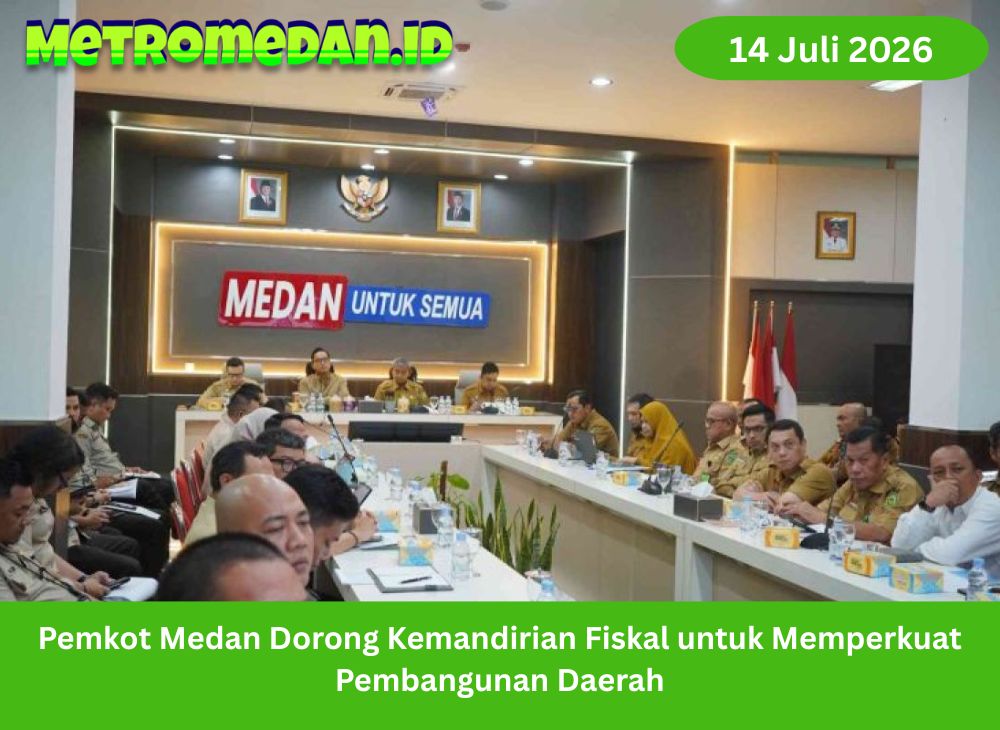 Pemkot Medan mendorong kemandirian fiskal melalui optimalisasi PAD, pajak, retribusi, dan digitalisasi untuk memperkuat pembangunan daerah.