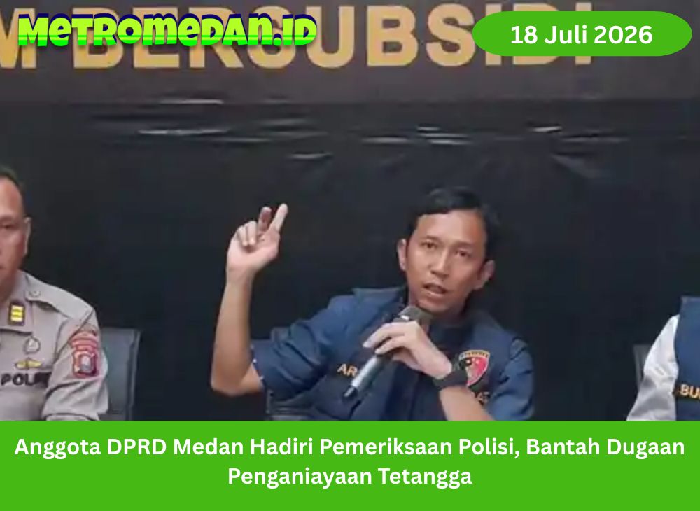 Anggota DPRD Medan memenuhi panggilan polisi terkait laporan dugaan pengeroyokan tetangga. Kuasa hukum membantah tuduhan dan menghormati proses hukum.