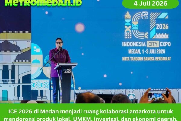 ICE 2026 di Medan menjadi ruang kolaborasi antarkota untuk mendorong produk lokal, UMKM, investasi, dan ekonomi daerah.