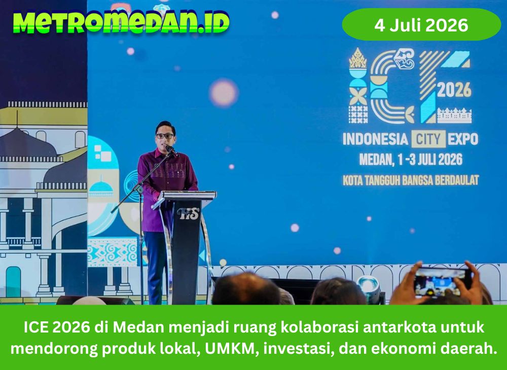 ICE 2026 di Medan menjadi ruang kolaborasi antarkota untuk mendorong produk lokal, UMKM, investasi, dan ekonomi daerah.