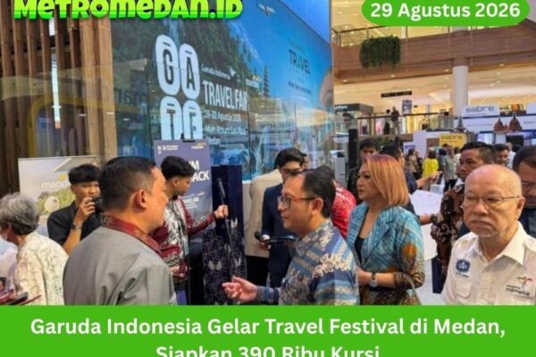 Garuda Indonesia Travel Festival 2026 digelar di Medan dengan 390 ribu kursi penerbangan domestik, internasional, dan umrah hingga 30 Agustus.