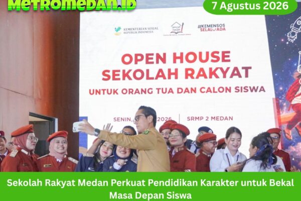 Sekolah Rakyat Medan memperkuat pendidikan karakter, disiplin, dan kemandirian siswa untuk membuka peluang masa depan yang lebih baik.