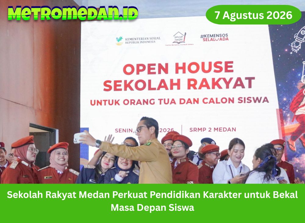 Sekolah Rakyat Medan memperkuat pendidikan karakter, disiplin, dan kemandirian siswa untuk membuka peluang masa depan yang lebih baik.