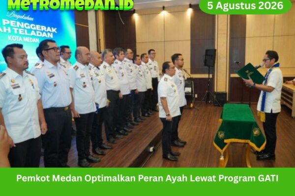 Pemkot Medan mengoptimalkan peran ayah melalui Program GATI untuk memperkuat pengasuhan, pendidikan, perlindungan, dan tumbuh kembang anak.