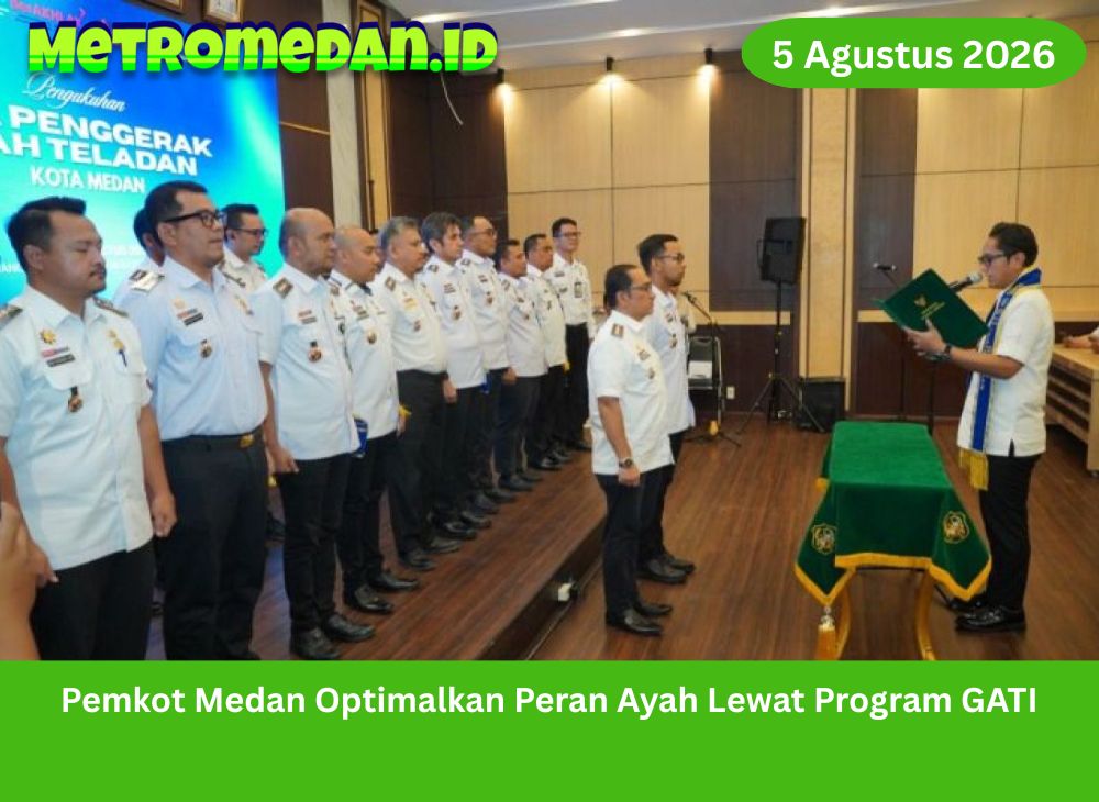 Pemkot Medan mengoptimalkan peran ayah melalui Program GATI untuk memperkuat pengasuhan, pendidikan, perlindungan, dan tumbuh kembang anak.