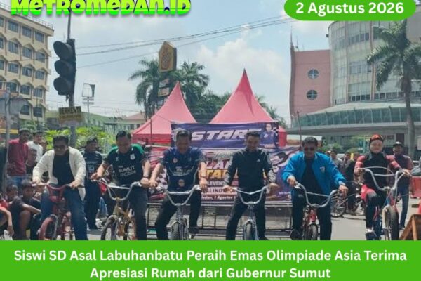 Rico Waas dorong sportivitas atlet muda dalam BMX Drag Bike Piala Wali Kota Medan 2026. Ajang ini menjadi wadah pembinaan dan prestasi olahraga Medan.