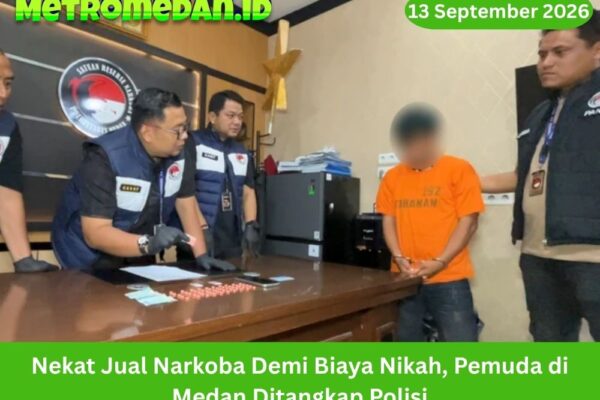 Pemuda di Medan ditangkap polisi usai diduga menjual narkoba demi biaya nikah. Polisi menyita sabu dan puluhan pil ekstasi dari tersangka saat razia.