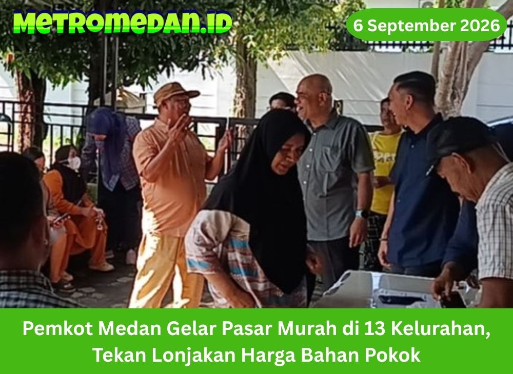 Pemkot Medan membuka pasar murah di 13 kelurahan untuk menekan harga kebutuhan pokok sekaligus membantu daya beli masyarakat di tengah kenaikan harga.